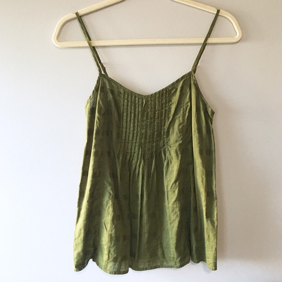 J. Crew Tops - J. Crew Olive Gingham Tank